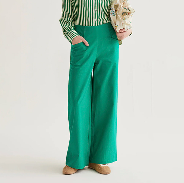 Pantalón-algodón-verde