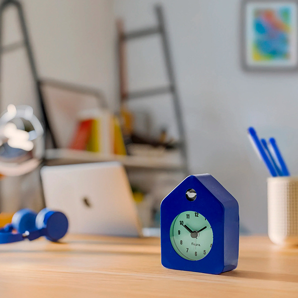 Reloj Despertador Casita Azul
