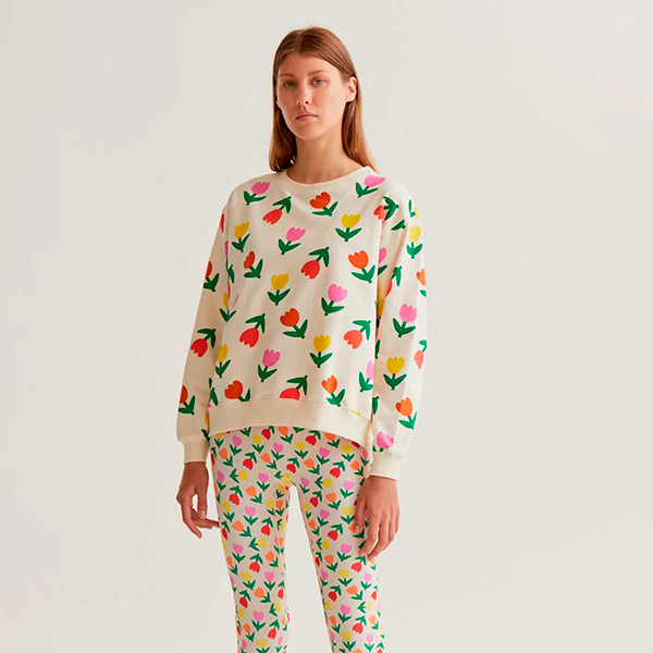Sudadera-estampado-Tulips