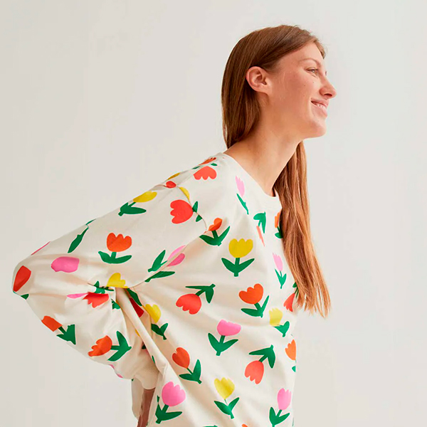 Sudadera-estampado-Tulips