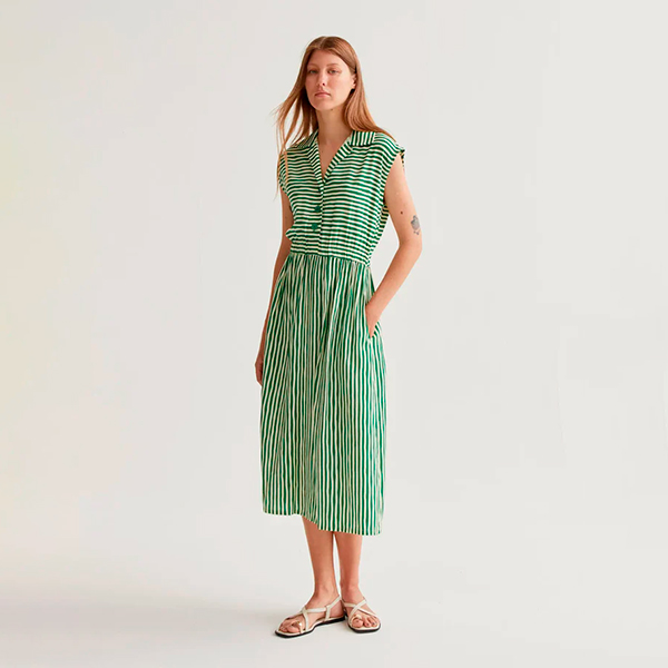 Vestido-midi-Lavagna-Green