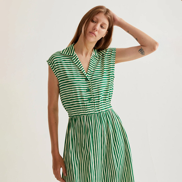 Vestido-midi-Lavagna-Green