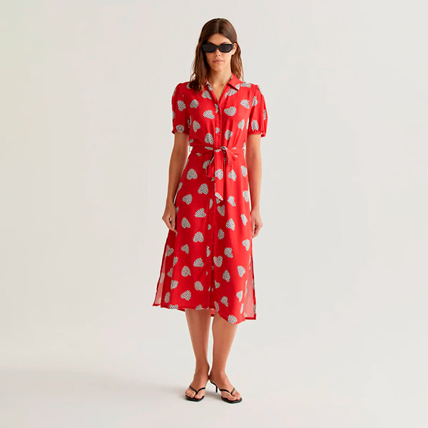 Vestido-midi-estampado-Harmony-Red