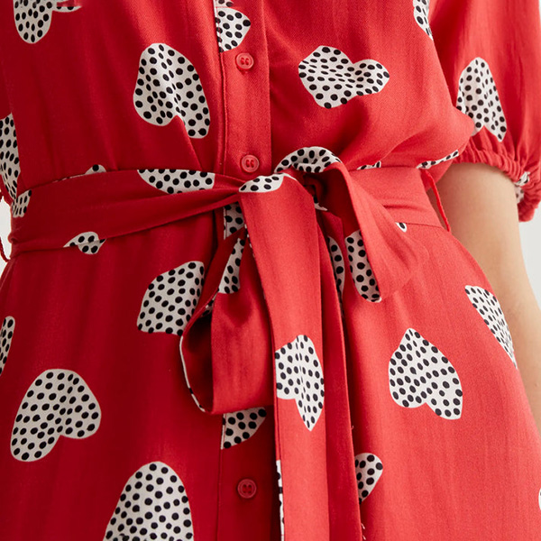 Vestido-midi-estampado-Harmony-Red