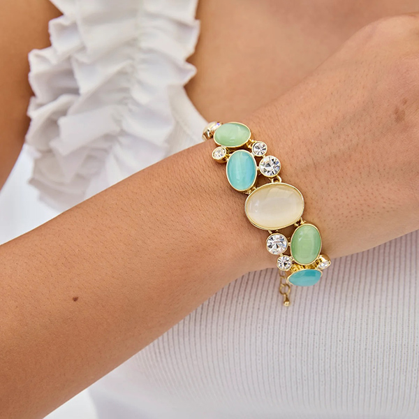 Brazalete Pedreria Ovalada