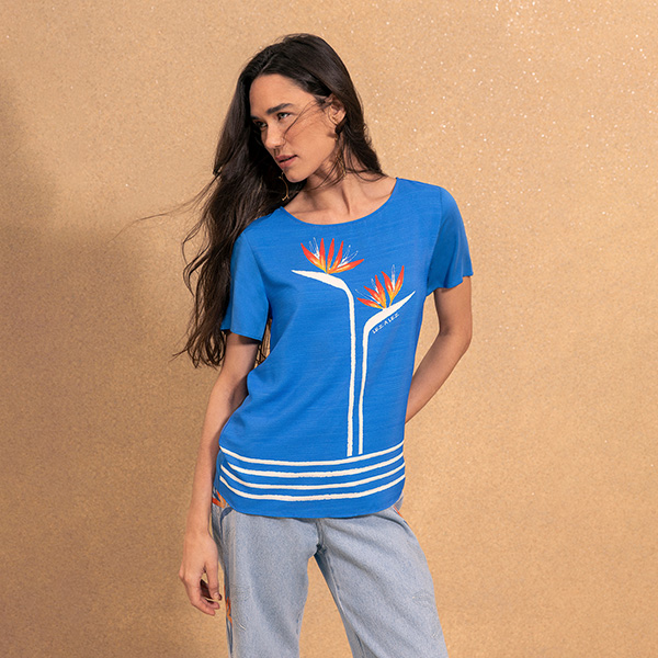 Camiseta Azul Naive