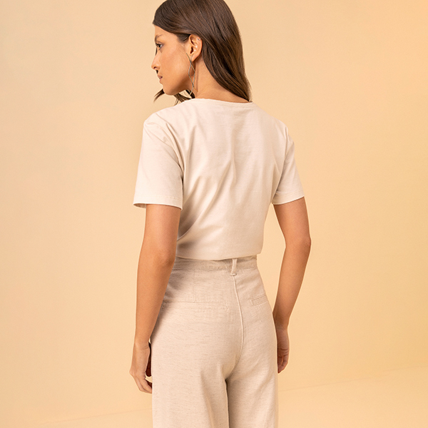 Camiseta Palmeras Bege Alhambra