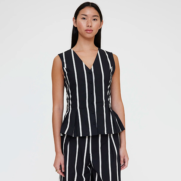 Chaleco-estampado-Grimaud-Black