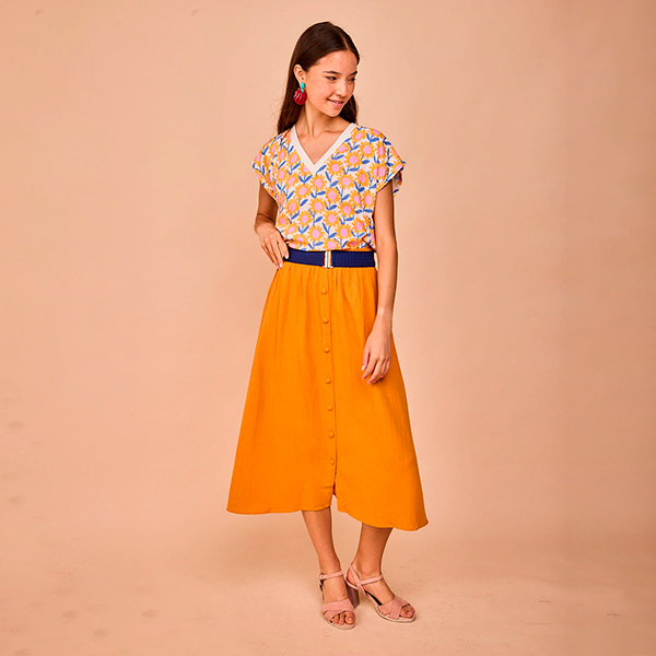 Falda-Castro-Mostaza