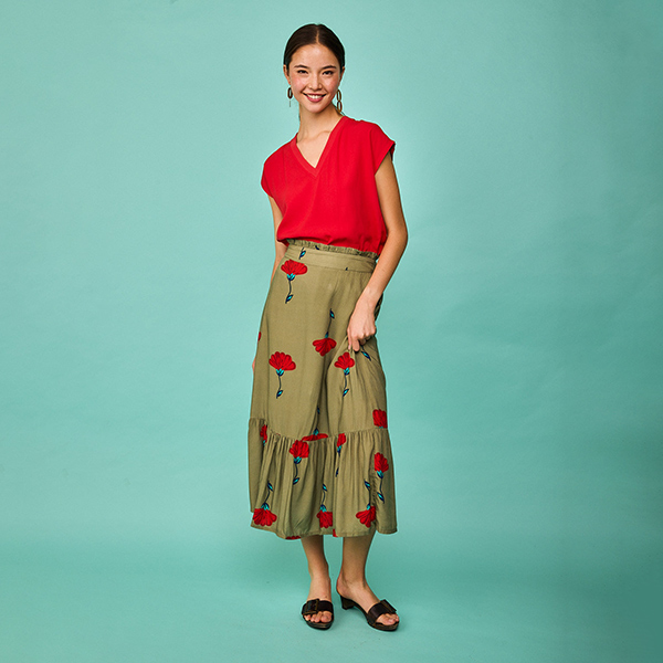 Falda-Comillas-Verde