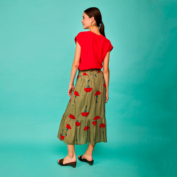 Falda-Comillas-Verde