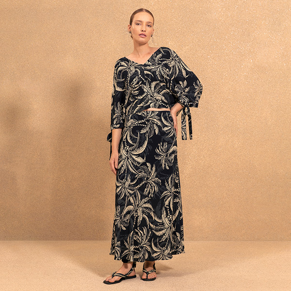 Falda Coqueiro Preto