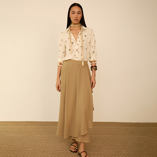 Falda pantalón gasa Iguana