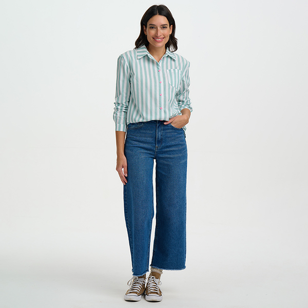 Finley Shirt Stripe Green