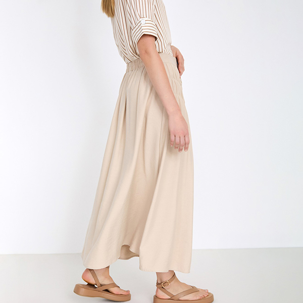 Gathered Midi Skirt Angora