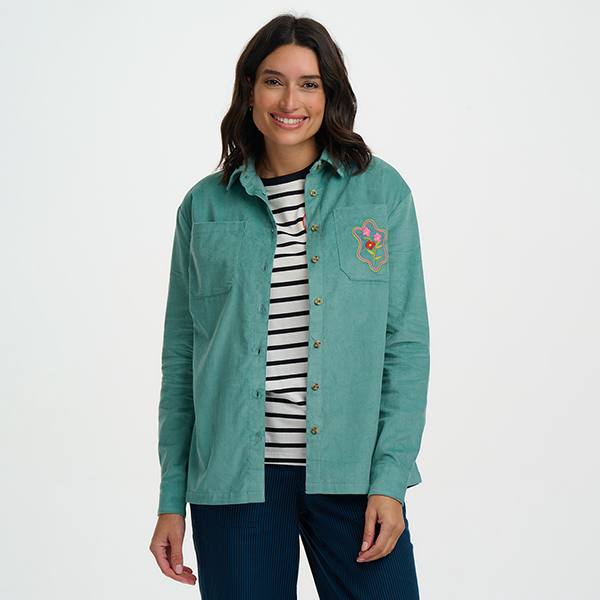Karina Overshirt Teal Cord