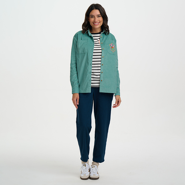 Karina Overshirt Teal Cord