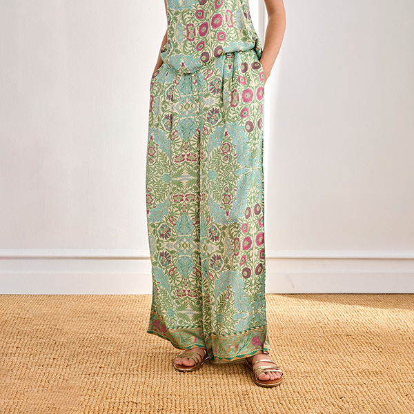 Pantalon Estampado Botánico