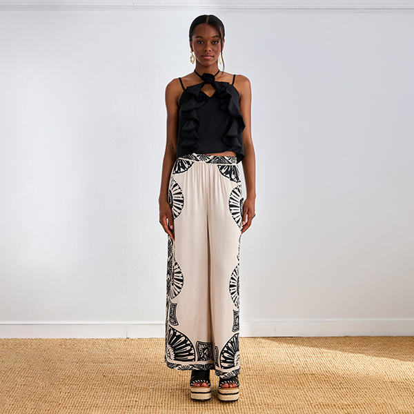 Pantalón Estampado Geometrico
