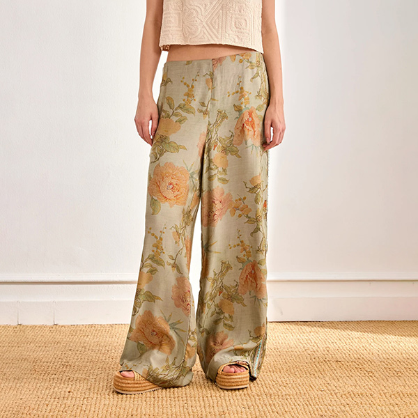Pantalon Estampado Recto