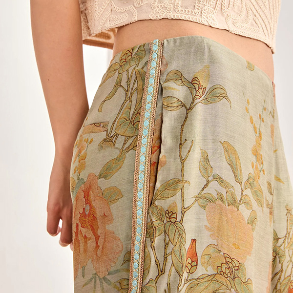 Pantalon Estampado Recto