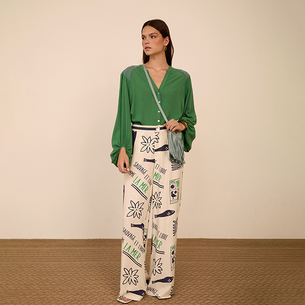 Pantalón fluido La Mer