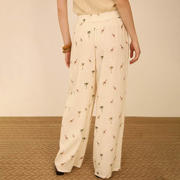 Pantalón fluido savannah Ivory