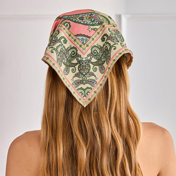Pañuelo Estampado Paisley Green