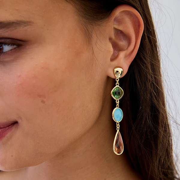 Pendientes Largos Pedrería Idris