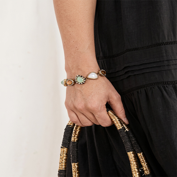 Pulsera Geométrica Piedras