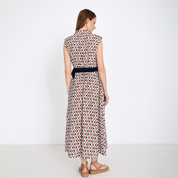 Retro Print Dress River