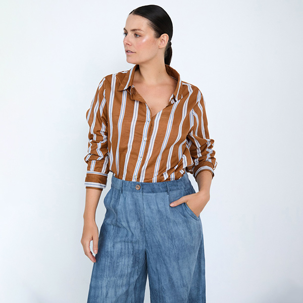 Striped Cotton Shirt Arabesque
