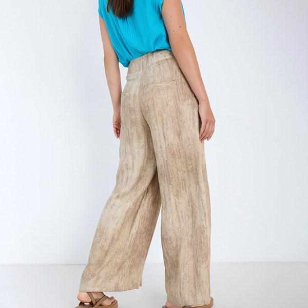 Tie dye Palazzo Trousers Brass