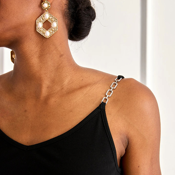 Top Tirantes Cadenas Negro