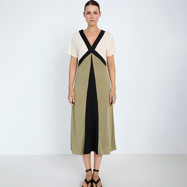 Tricolor Modal Dress