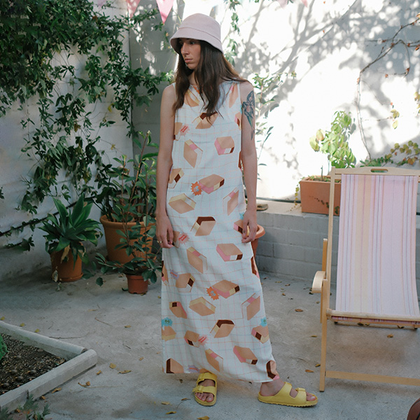 Vestido Largo Cortes