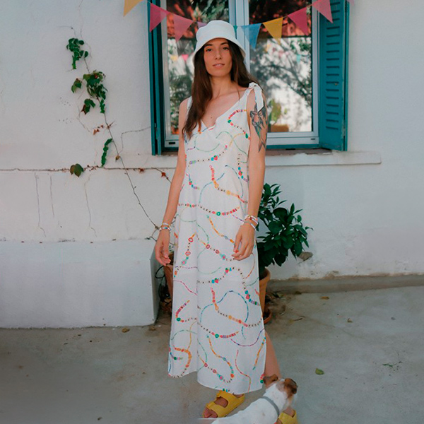 Vestido Largo Pulseras