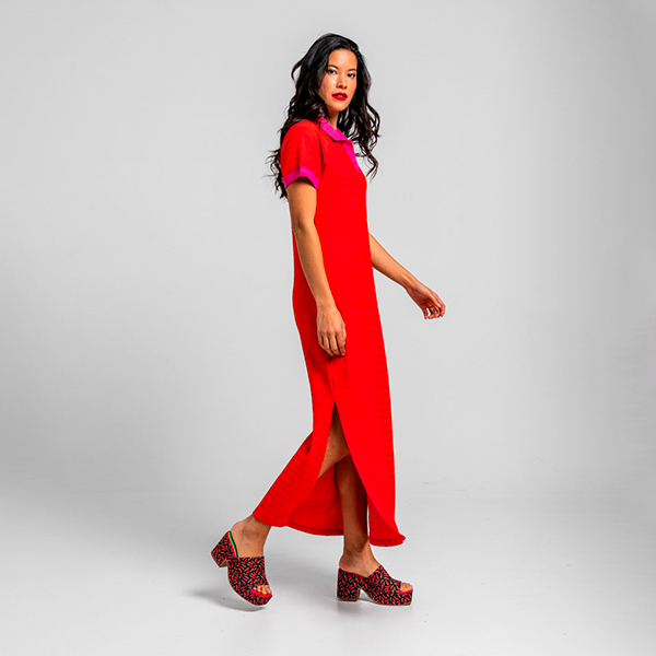 Vestido-Polo-Rojo-Picante