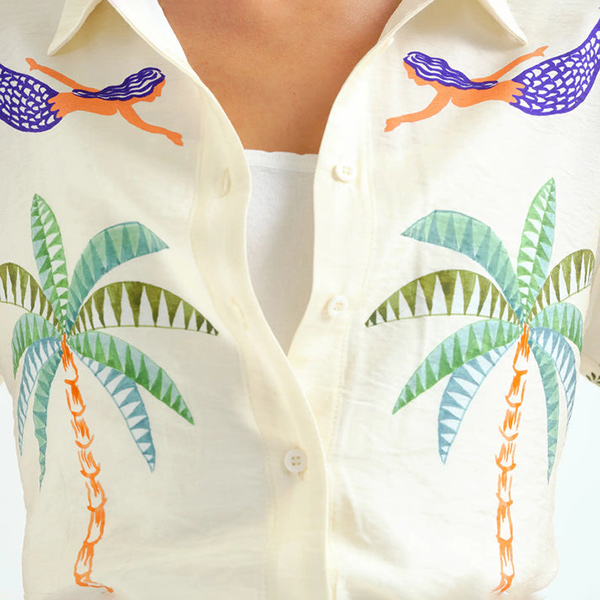 Camisa-Palm-&-Mermaid