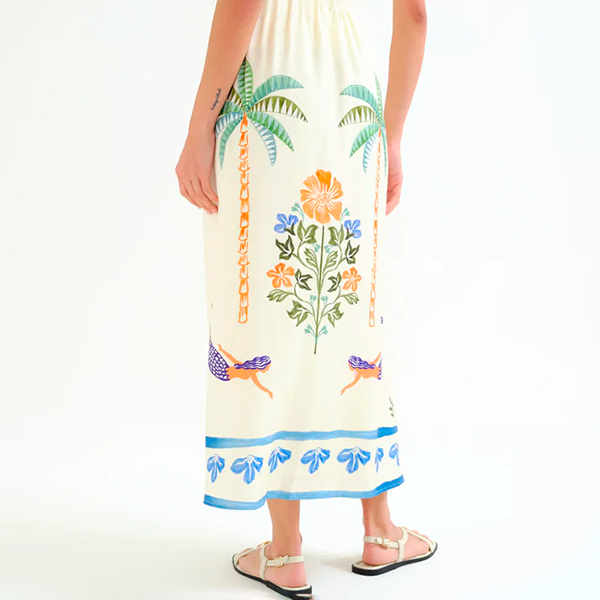 Falda Larga Palm & Mermaid