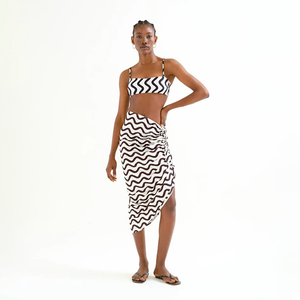 Falda-Midi-Wave-Black-&-White