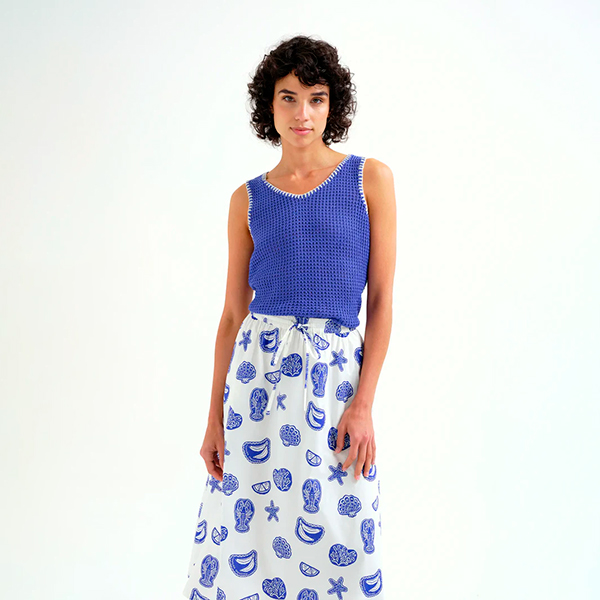 Top Calado Azul