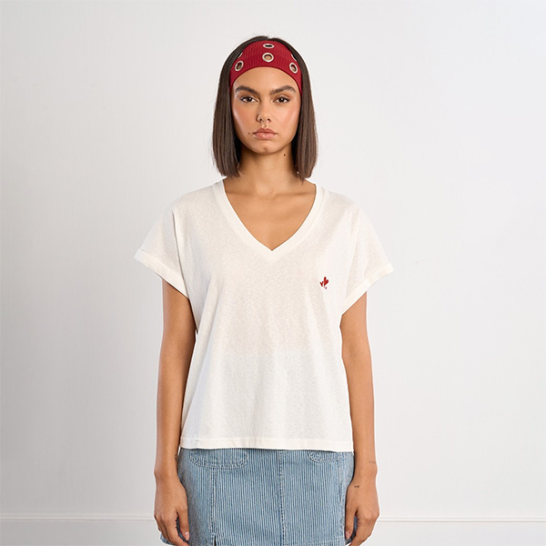 Camiseta Corazones Blanca