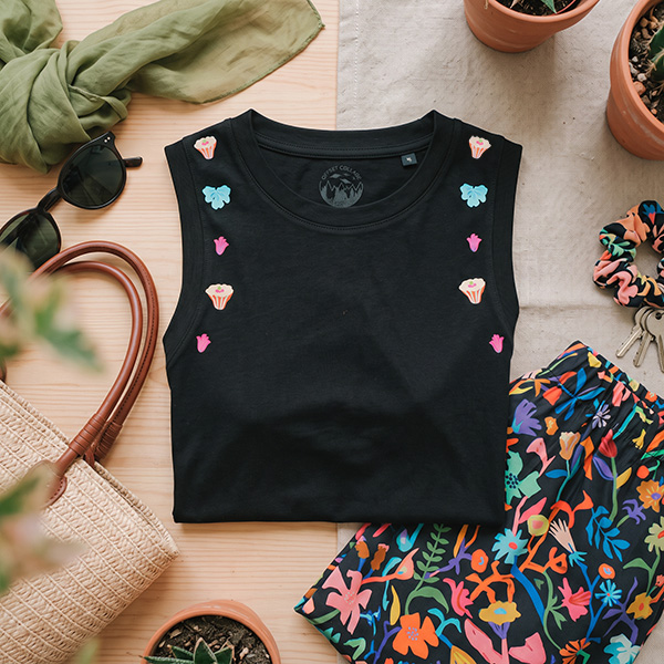 Camiseta Tirantes Flores