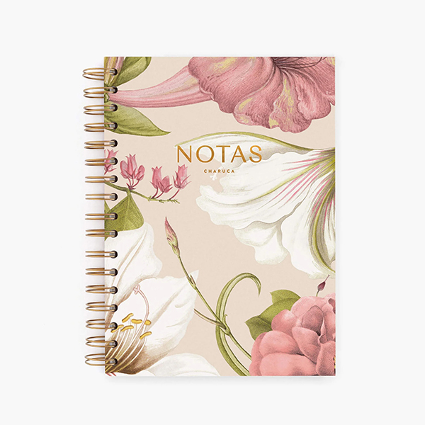 Cuaderno A5 Floral Ivory