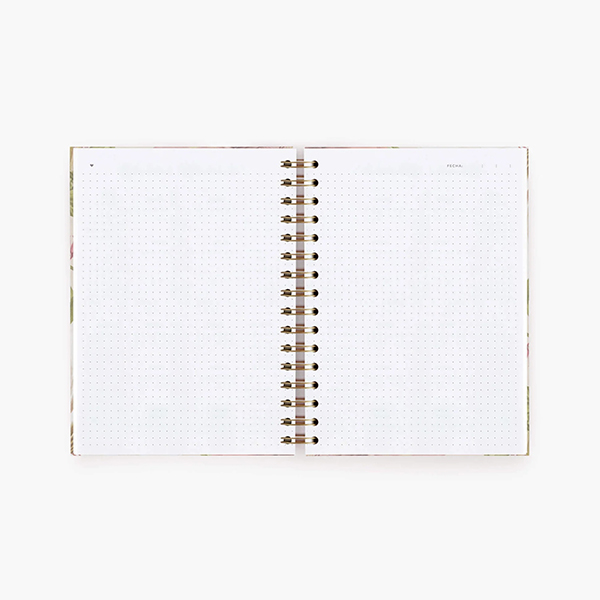 Cuaderno A5 Floral Ivory
