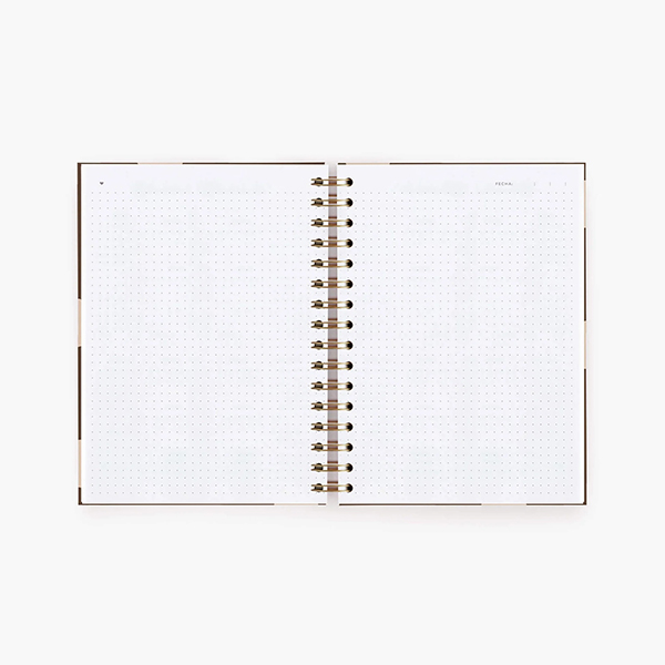Cuaderno A5 Topos Chocolate