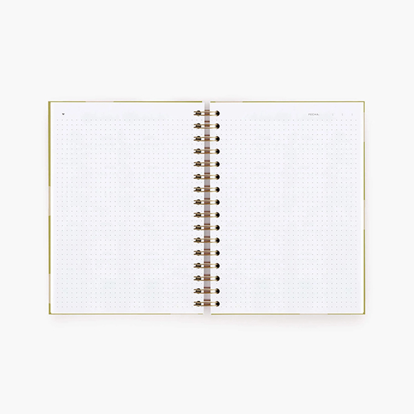 Cuaderno A5 Topos Verde