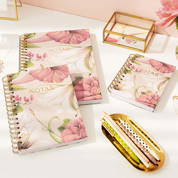 Cuaderno Mini Rayas Pink