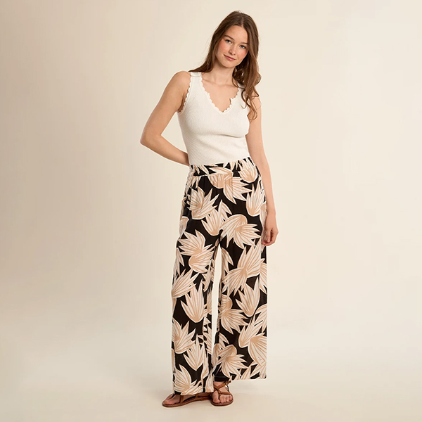 Pantalones Black Ava Plants